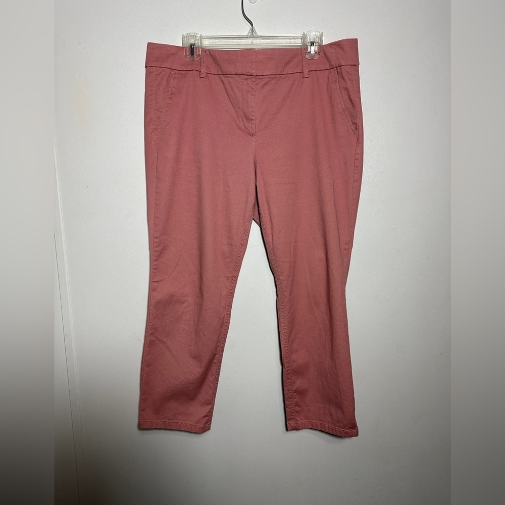 Loft Modern Chino Crop Pants Size 14P Casual Chic Classic Workwear